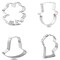CookieCutter.Com Leprechaun St Patricks Day Cookie Cutter 4 Pc Set - USA Tin Plated Steel